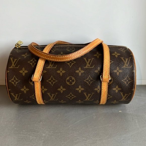 Louis Vuitton Papillon 26 Brown Monogram Canvas Barrel Bag - Picture 1 of 11